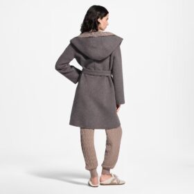 Wickelmantel Grau/Braun