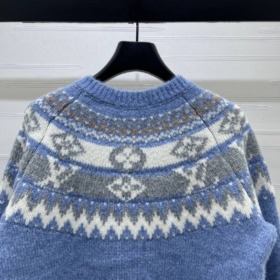 Alpine Knit Cardigan Blau