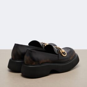 Leather Horsebit Schwarz