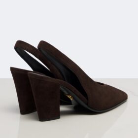 Suede Slingback Braun