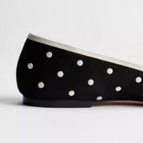 Embroidered Cotton Schwarz/Weiß