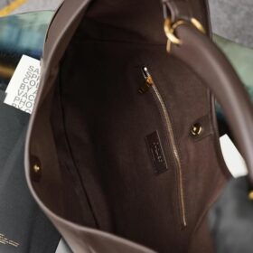 Mittlere Hobo-Tasche/Dunkelbraun 24 cm