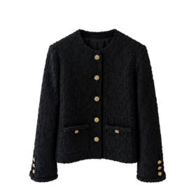 Wool Tweed Schwarz