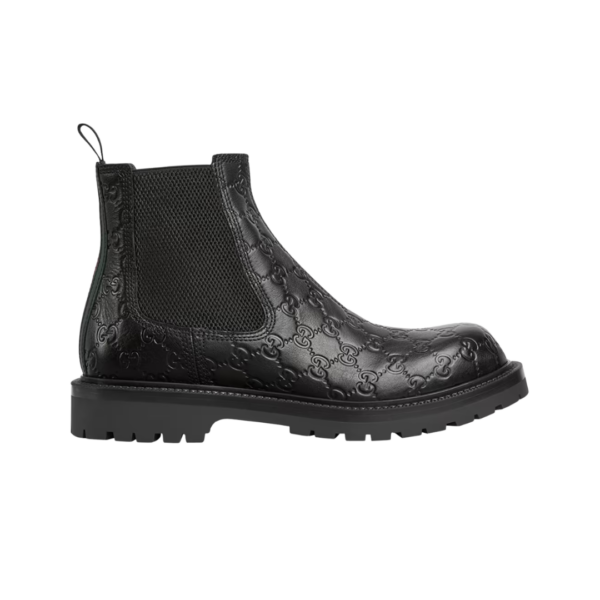 Ankle Schwarz GG Leder (Copy)