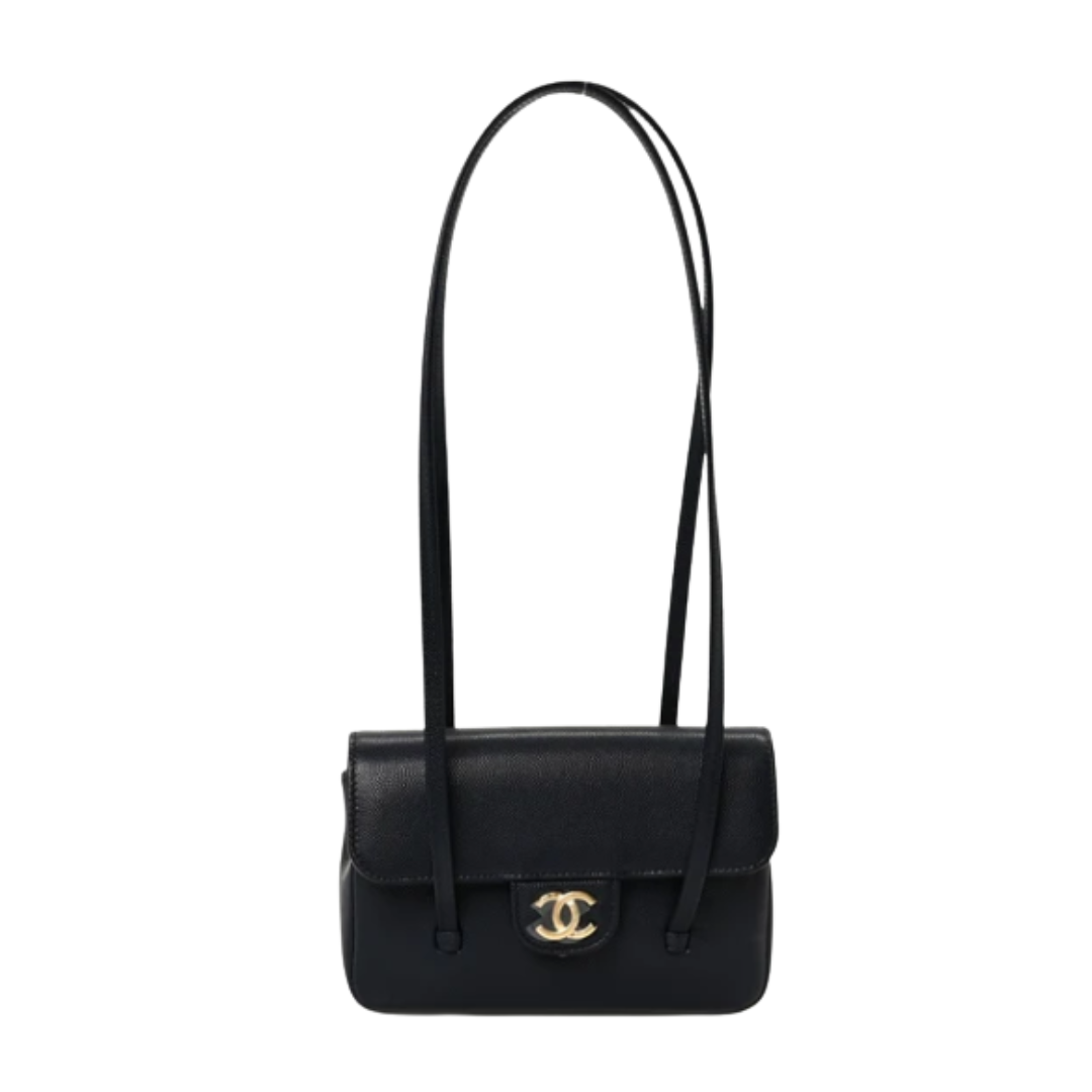 Shiny Caviar Mini Preppy Coco Tasche 17 cm