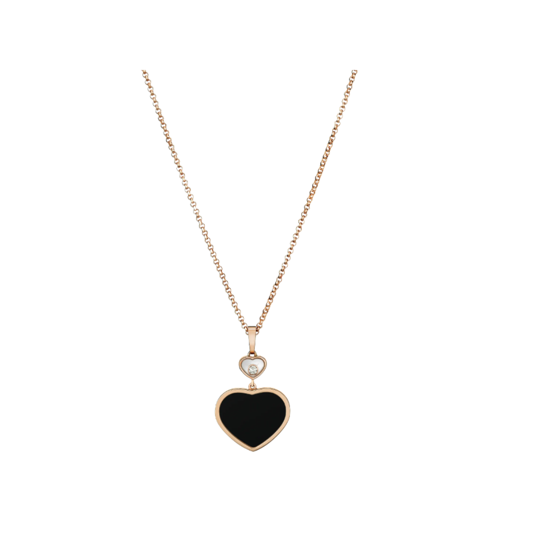 Happy Hearts Roségold/Schwarz