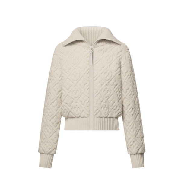 Shearling-Optik Monogramm-Jacke
