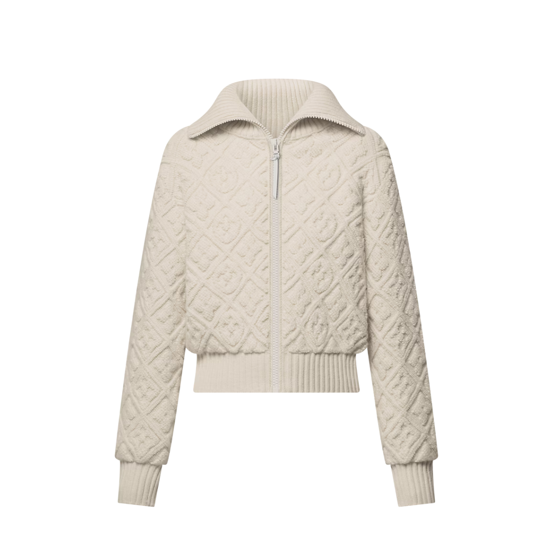 Shearling-Optik Monogramm-Jacke