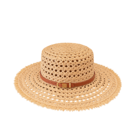 Breitkrempiger Raffia-Hut