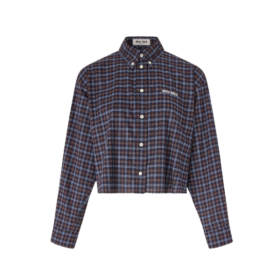 Plaid Blau/Kakaobraun