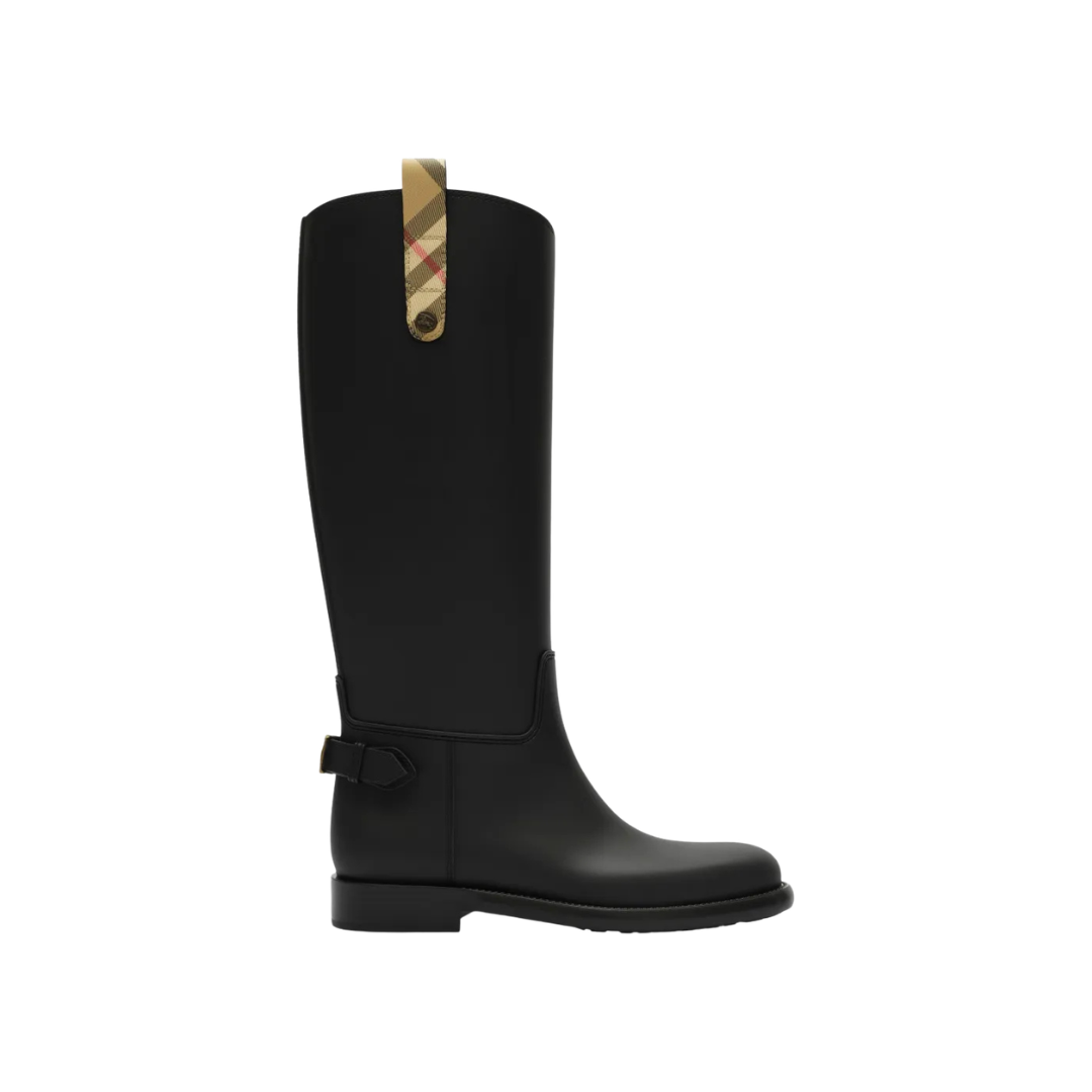 Cavalier Schwarz Stiefel 2,5 cm