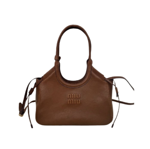 Ivy Tragetasche aus Nappaleder Braun 24cm