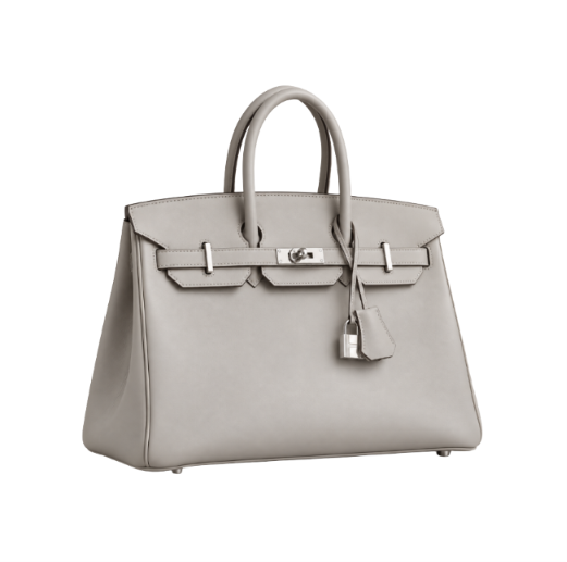 Birkin Hellgrau/silber 35cm