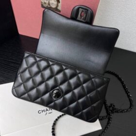 Classic Handtasche Schwarz 20 cm