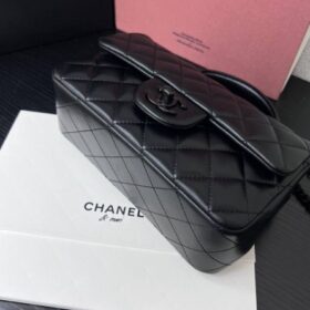 Classic Handtasche Schwarz 20 cm