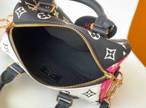 Speedy 20 Bandoulière Monogramm Rosa/Schwarz