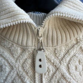 Shearling-Optik Monogramm-Jacke