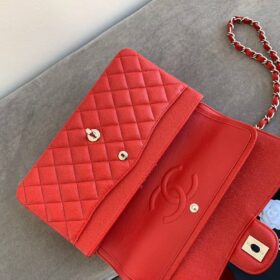 Double Flap Rot/ Silber 26 cm