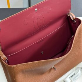 Maxi Flap Braunes Karamell/Silber 39 cm