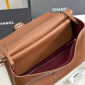 Maxi Flap Braunes Karamell/Silber 39 cm