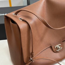 Maxi Flap Braunes Karamell/Silber 39 cm