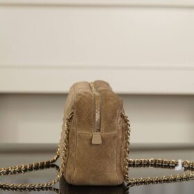 Maxi Camera Wildleder/Dunkelbeige 27 cm