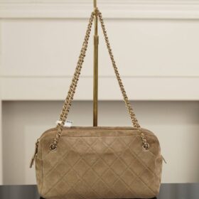 Maxi Camera Wildleder/Dunkelbeige 27 cm