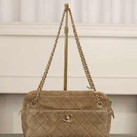Maxi Camera Wildleder/Dunkelbeige 27 cm