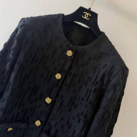 Wool Tweed Schwarz