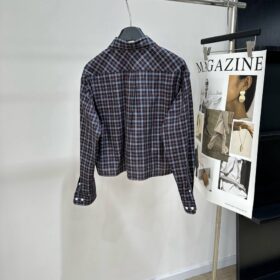 Plaid Blau/Kakaobraun