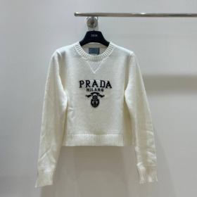 Elfenbeinweißer Bauchfreier Pullover