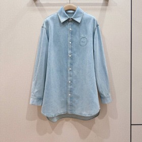 Médaillon Stonewashed Cotton Hellblau