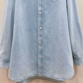 Médaillon Stonewashed Cotton Hellblau