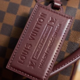 Speedy Braun 25 cm Damier Ebène / Monogram Rouge
